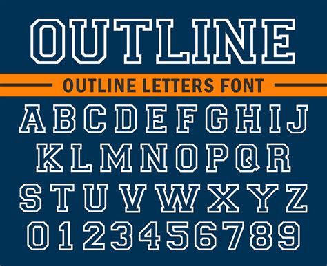 Outline Font Outline Letters Hollow Font Outline Letters Font With Outline Font Bold Outline