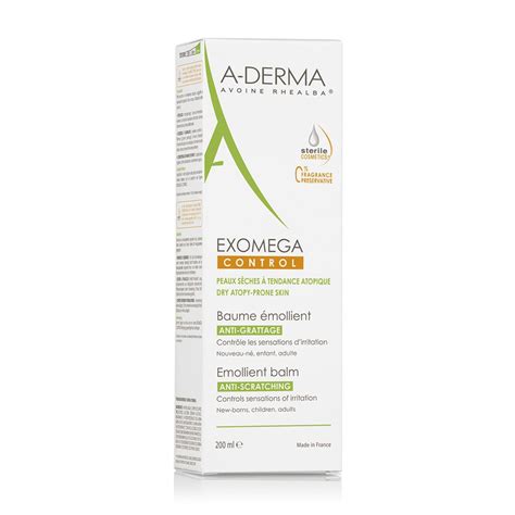 A DERMA EXOMEGA CONTROL Baume émollient anti grattage 200 ml Redcare