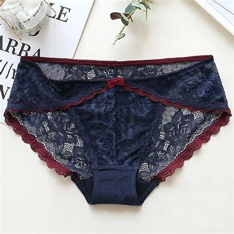 2018 New Sexy Lace Briefs Lace Embroidery Underwear Woman G String