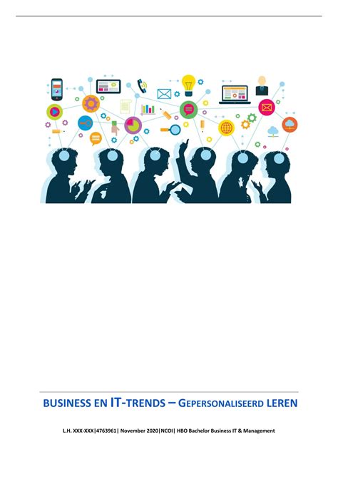 Moduleopdracht Business En IT Trends Cijfer 9 Incl Beoordeling