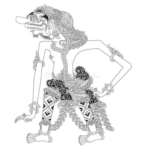 Pragota A Character Of Traditional Puppet Show Wayang Kulit From Java