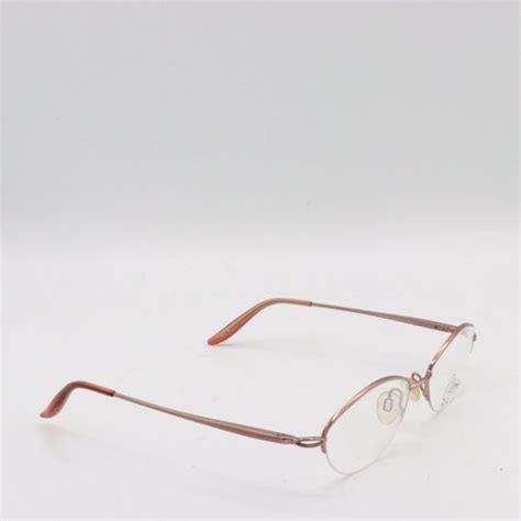 Celine Dion Accessories Celine Dion Light Pink Oval Half Rim Vintage Rare Eyeglasses Frames