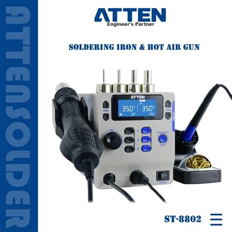 ATTEN ST 8802 Intelligent Dual Channels Rework Station Soldering Iron