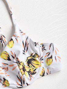 Underwire Flower Print Bikini In YELLOW ZAFUL 2024