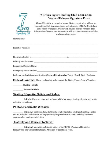 Fillable Online Playpass Comfigure Skating Waiver SolutionFigure