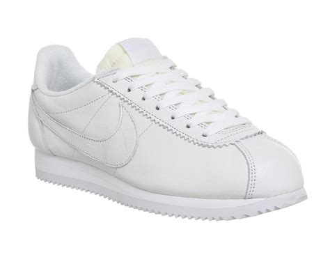 Nike Leather Classic Cortez Og In White White Leather White For Men