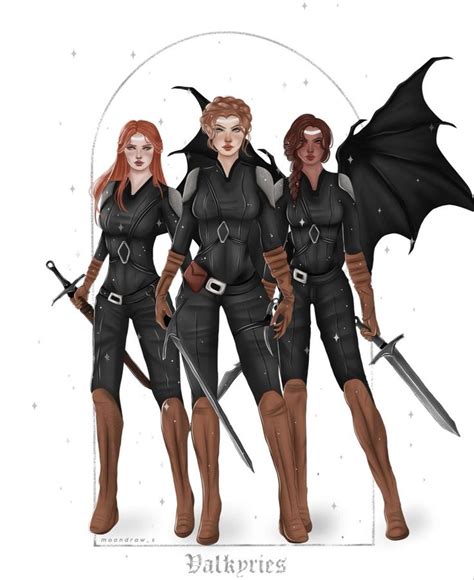 Gwyn Nesta Emerie The Valkyries A Court Of Mist And Fury Fan Art