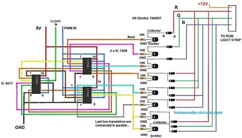 Rgb Light Strip Controller Circuits Homemade Circuit Projects