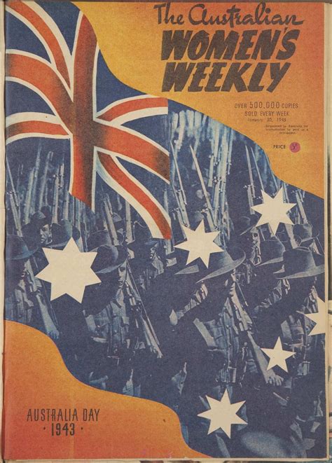 Issue 30 Jan 1943 The Australian Womens Weekly Australian Vintage Australia Day