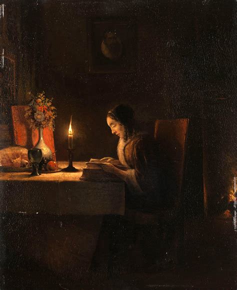 Petrus Van Schendel Reading By Candlelight Better Living Through Beowulf