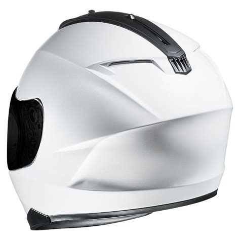 Full Face Helmet Hjc C Solid White Hjc Pw Full Face Helmets