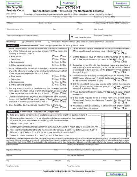 Form Ct Nt Fillable Printable Forms Free Online