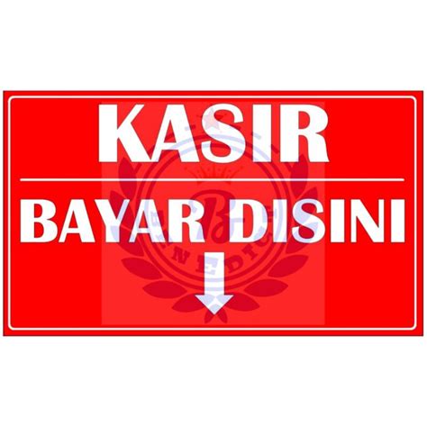 Jual Stiker Kasir Bayar Disini Shopee Indonesia