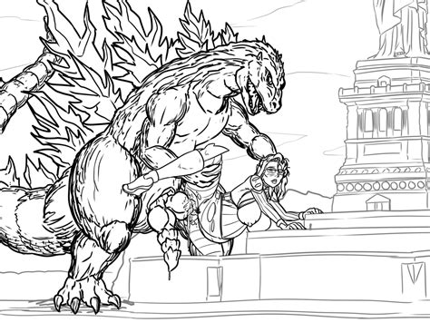 KAIJUFUCKER Jill Murphy Vs Godzilla By Chocboa By EnochMcCain Hentai Foundry