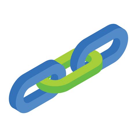 Chain link isometric 3d icon 14208620 Vector Art at Vecteezy
