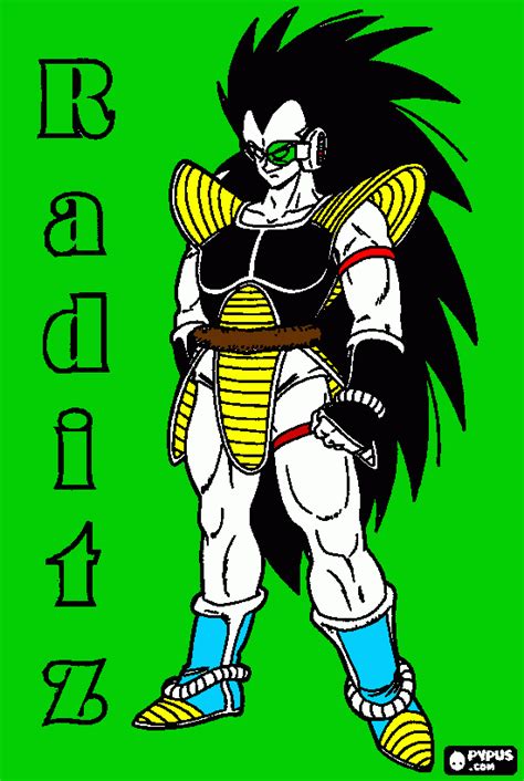 raditz o irmão para imprimir desenho raditz o irmão