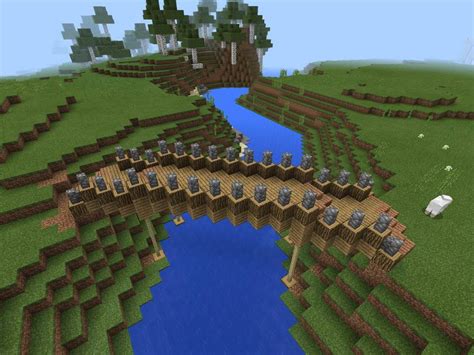 Minecraft Bridge Over Water Minecraft Tutorial And Guide