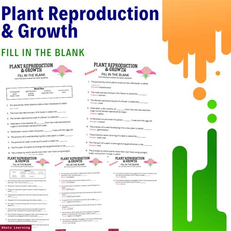 Plant Reproduction Worksheet Pdf Worksheets Library