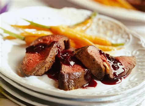 Venison With Blackberry Sauce