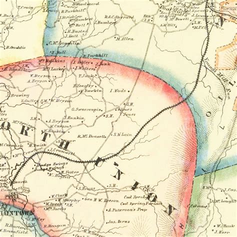 Vintage Map Of Fayette County Pennsylvania 1865 By Ted S Vintage Art