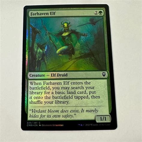 FARHAVEN ELF ELF DRUID CMR COMMANDER LEGENDS GREEN MTG MAGIC