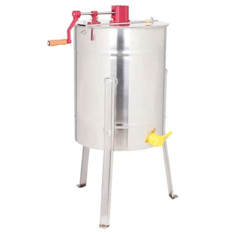 Tembaga Plating Manual Madu Extractor 4 Frame Stainless Steel Manual