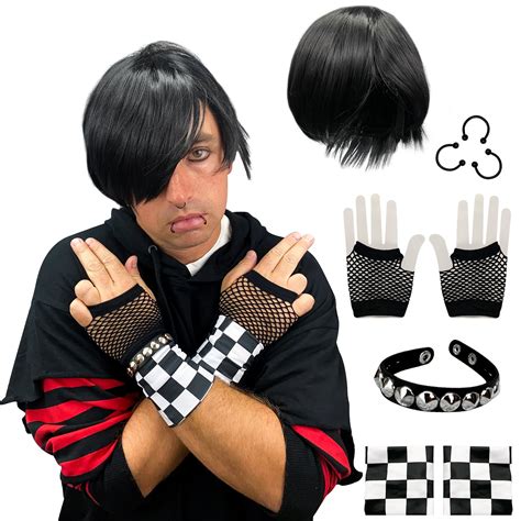 Watt's Wigs - Emo Costume Set for Men