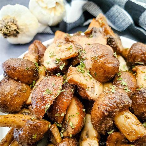 Garlic Mushrooms In The Air Fryer Low Carb Friendly Recipe Air