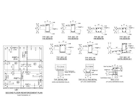 building structure drawing structural designing