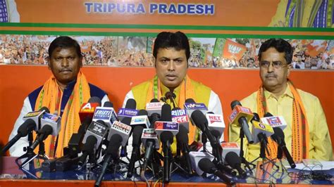 Biplab Kumar Deb Resigns As Tripura Cm Bjp Legislative Party To Meet Today To Pick Next Chief