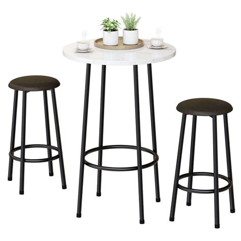 Mieres Piece Pub Dining Kitchen Counter Height Modern Bar Table Set