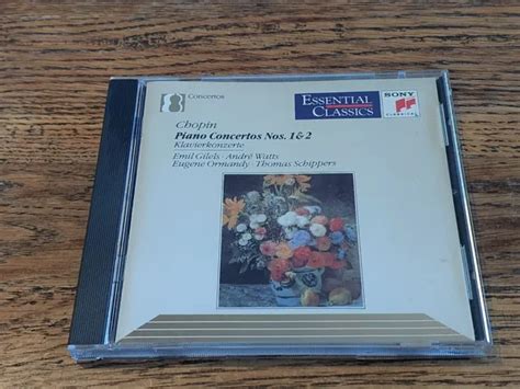 CHOPIN PIANO CONCERTOS No 1 & 2 Emil Gilels Eugene Ormandy CD VGC EUR 6 ...