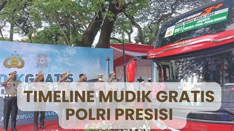 Jangan Lewatkan Timeline Mudik Gratis Polri Presisi 2024 Pendaftaran