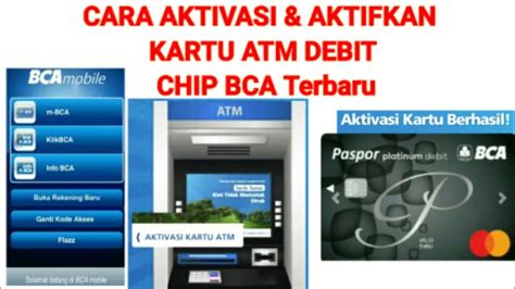 CARA AKTIVASI AKTIFKAN KARTU ATM DEBIT CHIP BCA Terbaru Tanpa Antri