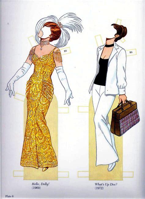 Poupées Papiers / Paper Dolls - Glamorous movie stars of the sixties