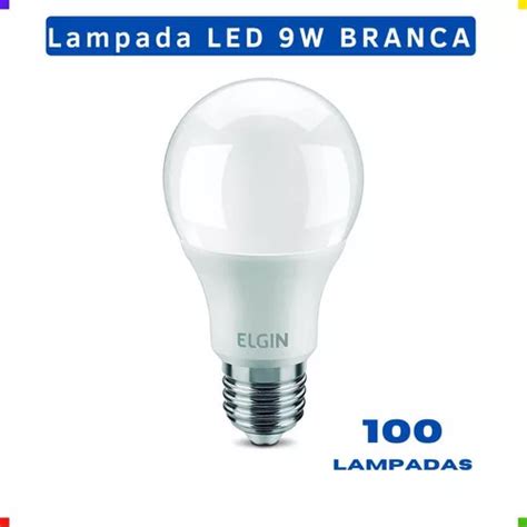 Lampadas Led 9w Bivolt Bulbo A60 6500k Elgin 100 Un Atacado MercadoLibre