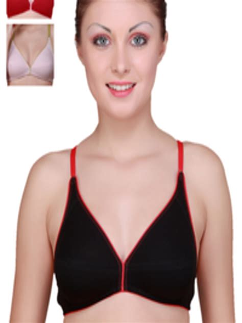 Buy Floret Pack Of 3 Full Coverage T Shirt Bras Bra For Women 1374269 Myntra