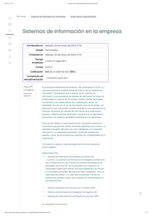 Modalidad de exámenes Semana 5 Revisión del intento sistemas de