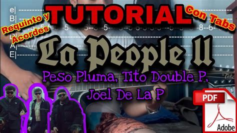 La People Ll Peso Pluma Tito Double P Joel De La P Tutorial