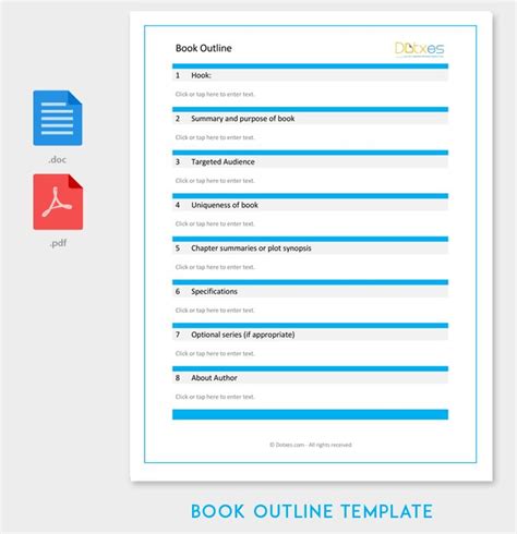 Book Outline Template - 17+ Samples, Examples and Formats - Dotxes ...