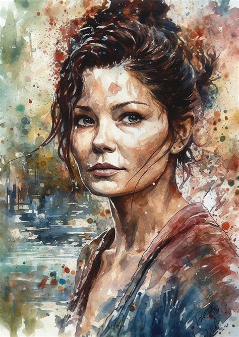 Catherine Zeta Jones Digital Art By Thuy Dinh Thi Fine Art America