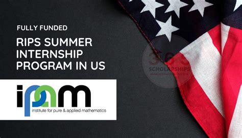 Rips Summer Internship 2023 24 In The Usa Fully Funded Scholarships