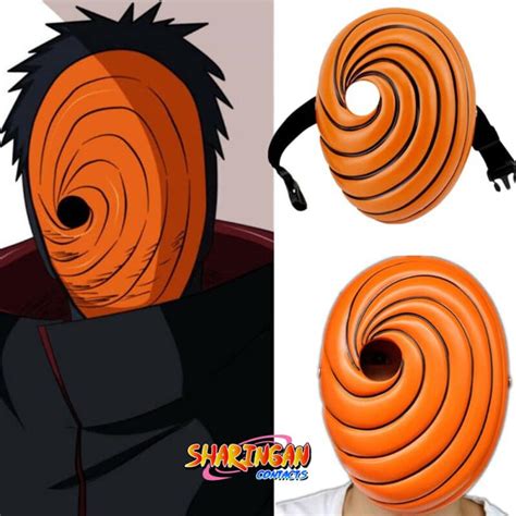 Uchiha Obito Cosplay Mask - Sharingan Contacts - Order Best Naruto ...