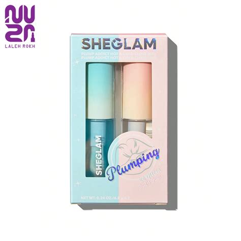 ست دو عددی لیپ گلاس های حجم دهده شیگلم Sheglam Plump Addict Hot Cold lip Gloss Duo فروشگاه