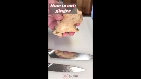 How To Peel Slice And Mince Fresh Ginger Root F N Sharp How To