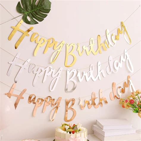 Jual Banner Bunting Flag Happy Birthday Huruf Latin Sambung Shopee