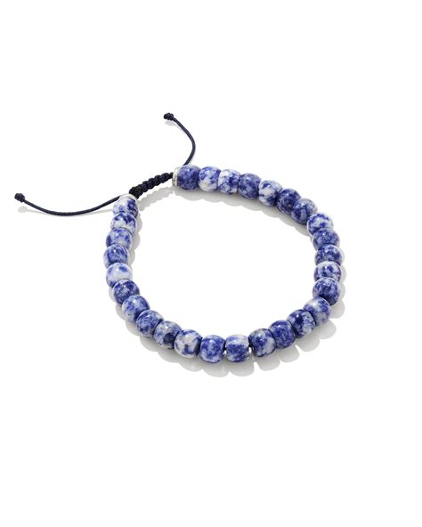 Cade Oxidized Sterling Silver Beaded Bracelet In Sodalite Kendra Scott