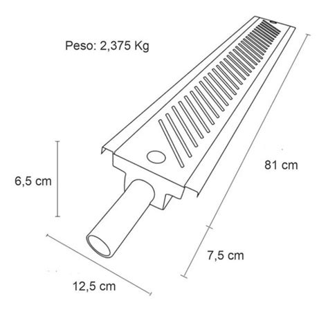 Ralo Para Cozinha Industrial Linear Coletor De Residuos Parcelamento