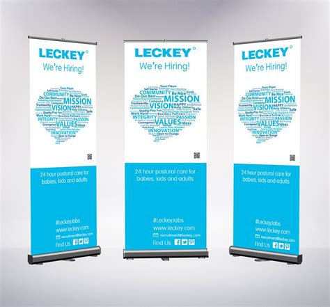 Leckey pop up banner for recruitment fair. Pop Up Banner, We're Hiring ...