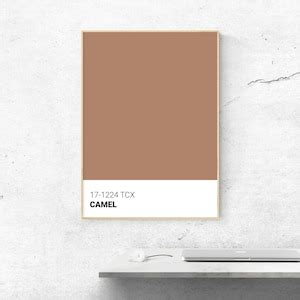 Camel Color Pantone ART PRINT Modern Wall Art Watercolor Etsy